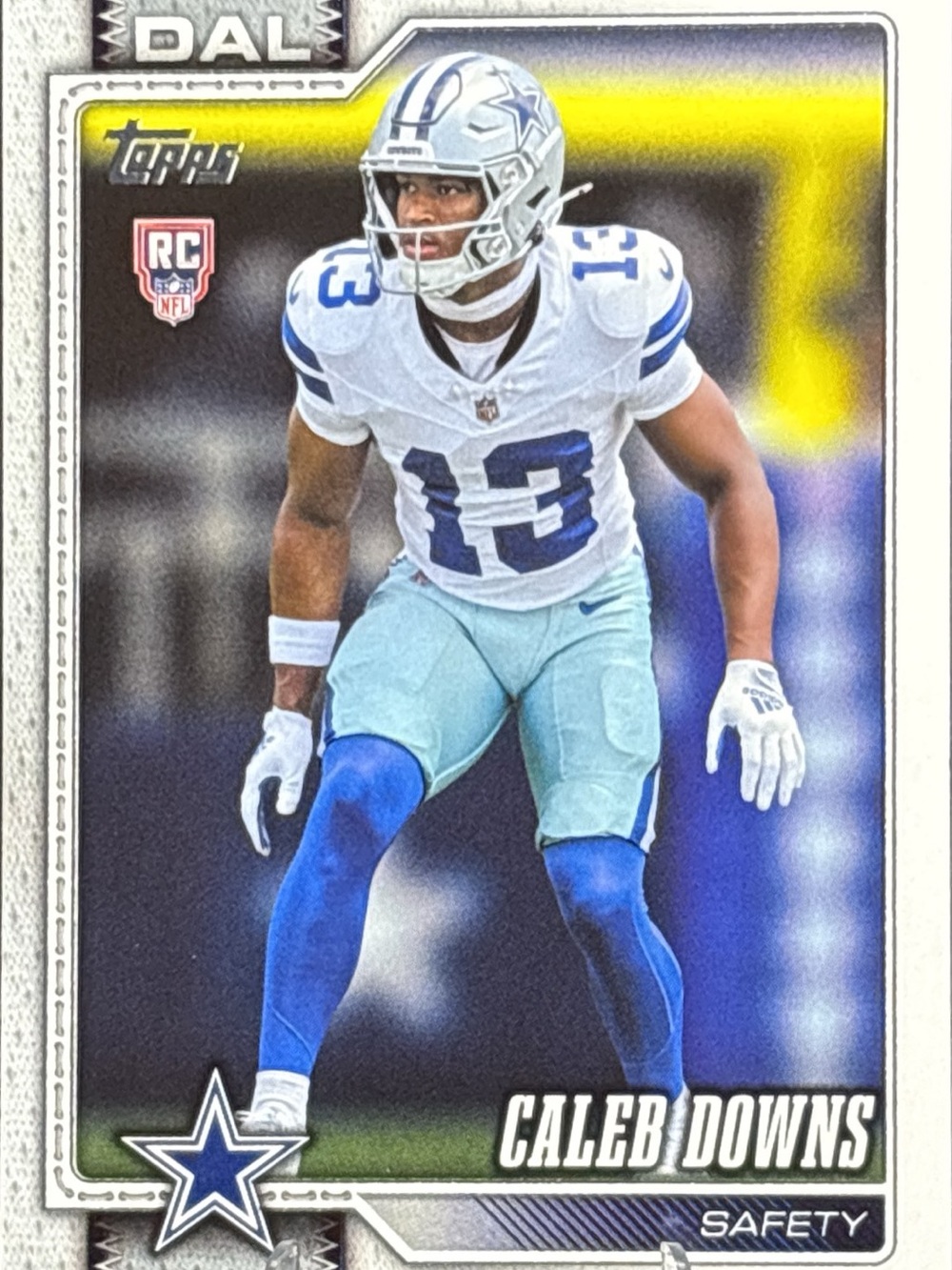 Topps Caleb Downs Dallas Cowboys Rookie Football Card